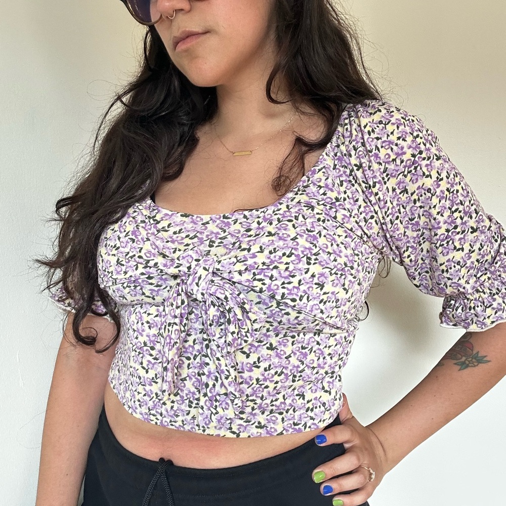 Vero Moda Lilac Floral Blouse